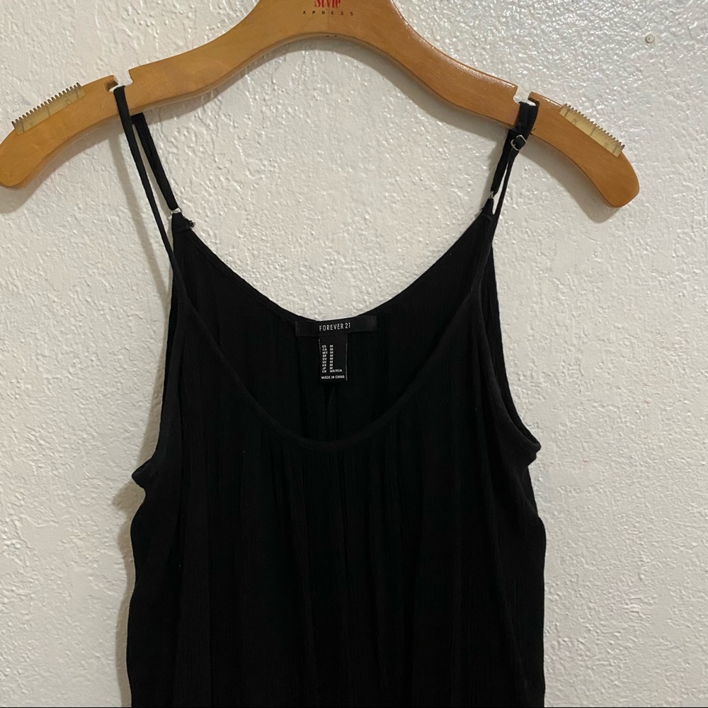 Forever 21 black mini slip dress